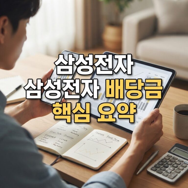 삼성전자 배당금액 연도별 변동 핵심만 빠르게 확인