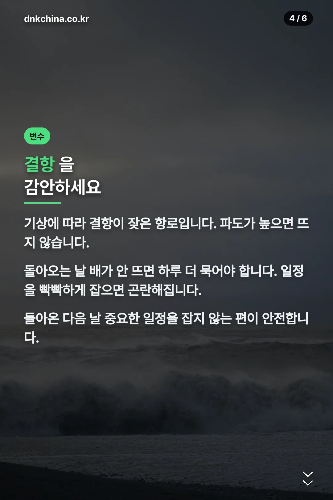 결항 변수