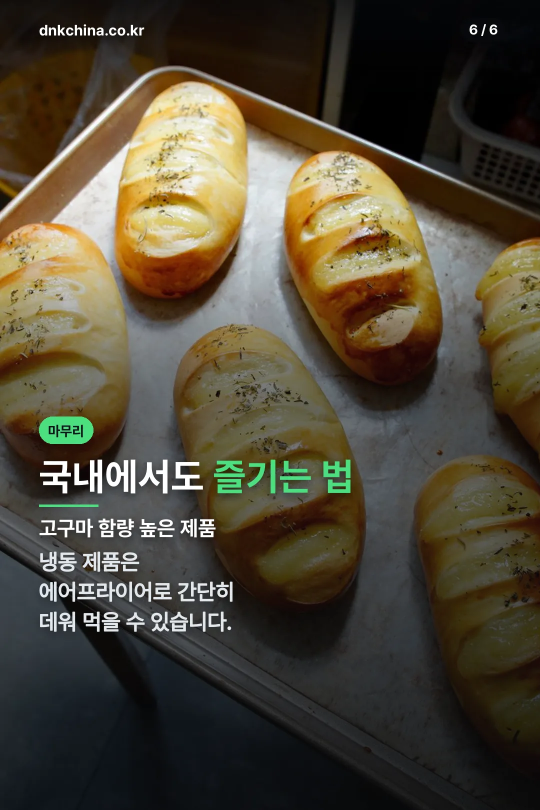 국내 고구마빵 안내